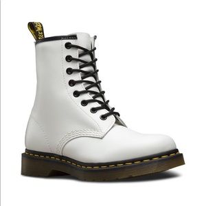 white dr martens boots